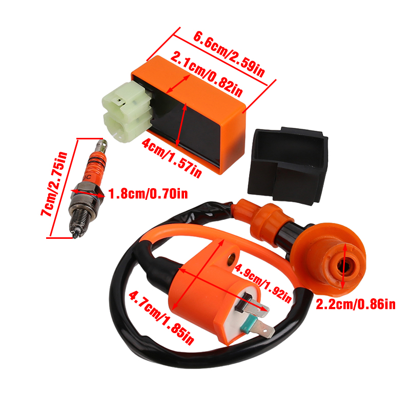 Kit busi 6-pin dengan kumparan - Motorcycle Spark Plug ulasan dan harga